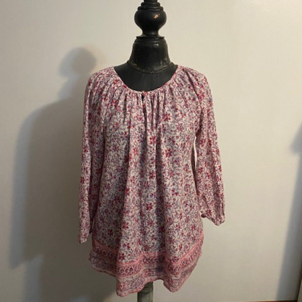 Chaps Paisley Pink tunic, size XLarge